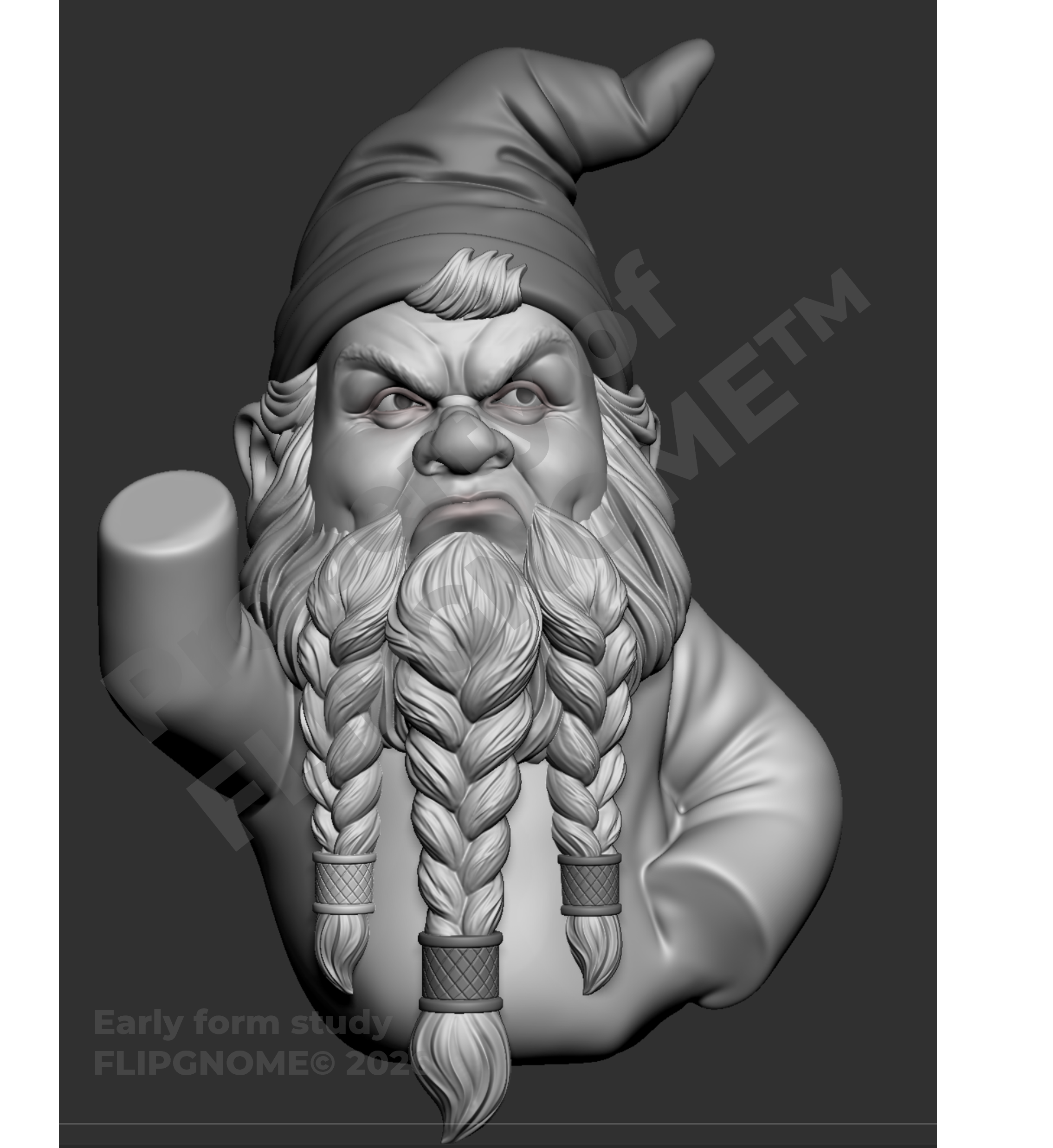 First clay prototype of FLIPGNOME